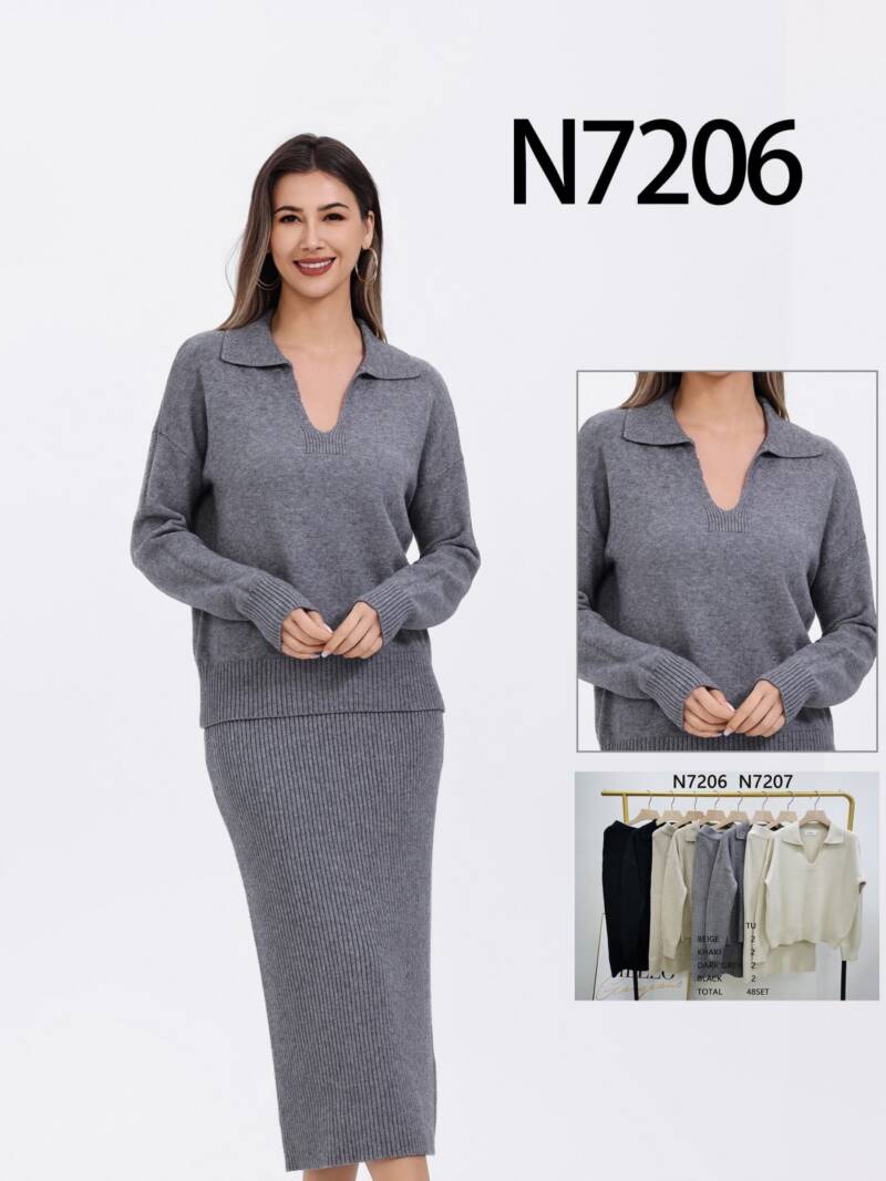 Komplet  damska (Francja produkt) Roz Standard, Mix Kolor .Paczka 8 szt